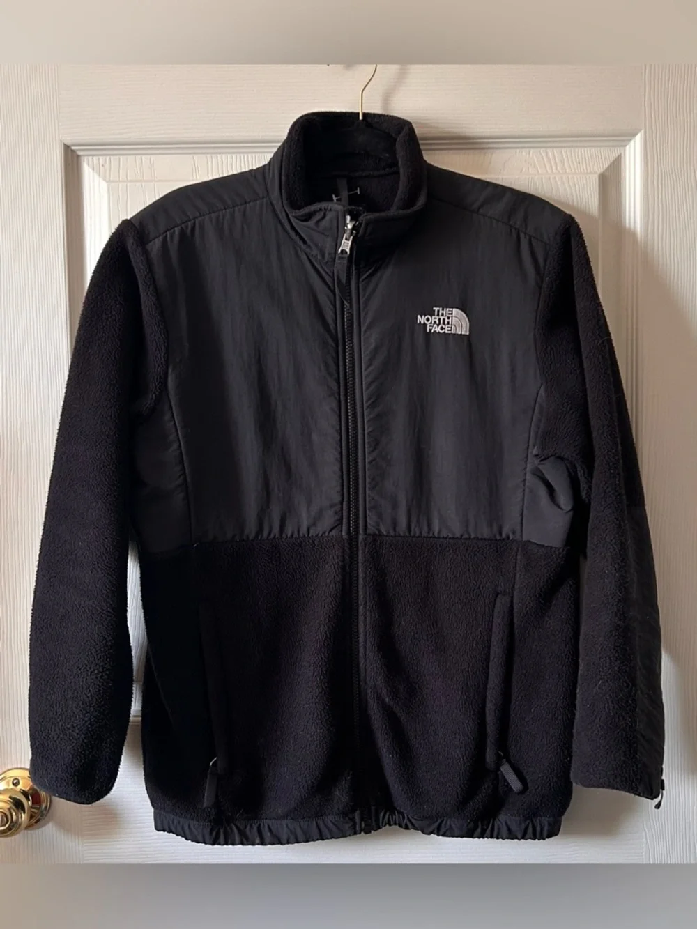 The North Face Girls Black Fleece Full Zip Jacket‎ Size XL Back to School Fall
